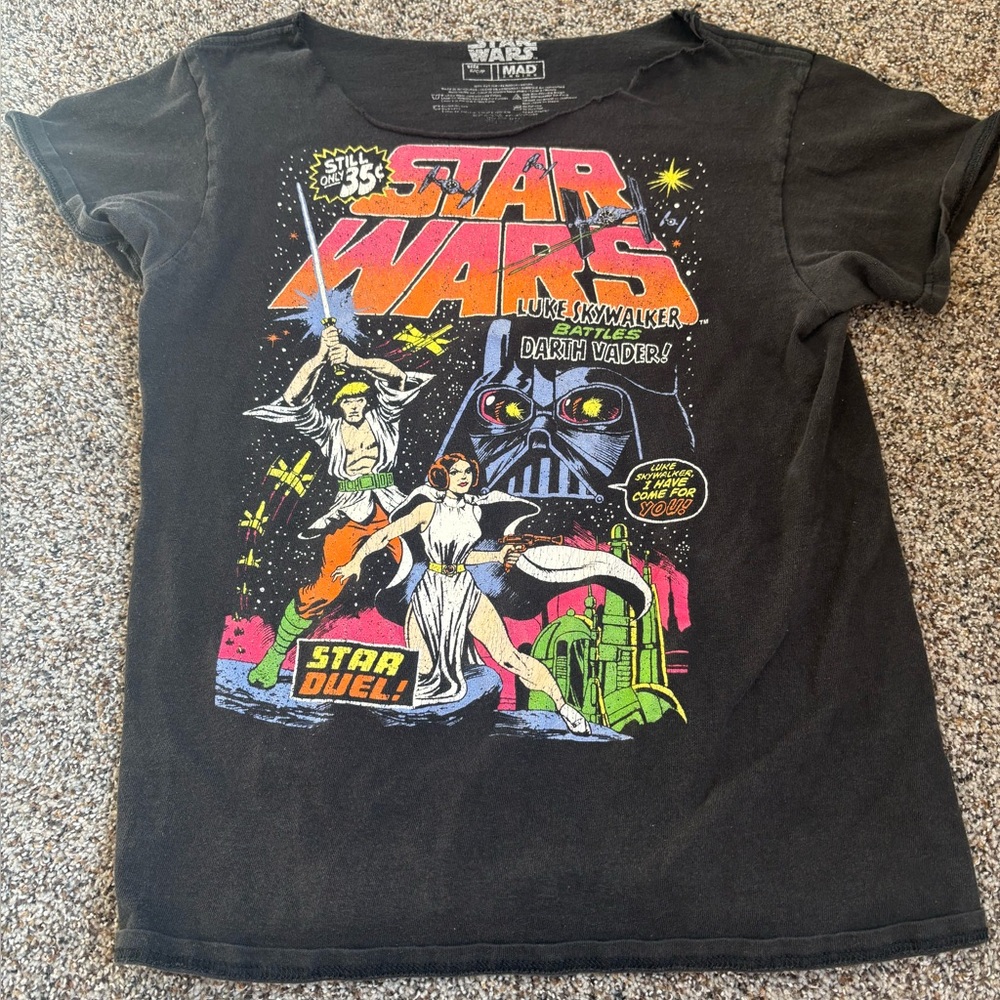 Star Wars size small retro y2k used preloved ' Graphic Tee - Black